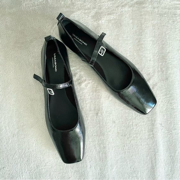 Vagabond Shoes - NWT Vagabond Black Leather Mary Jane Flats Size 11 (EU 41)